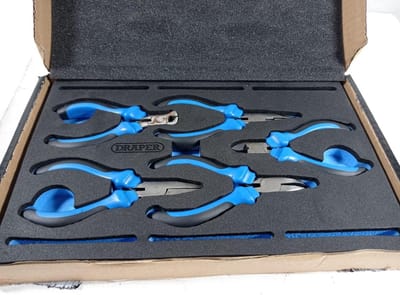 Precisietang Set van 5 Stuk in 1/4 Lade met EVA Insert Tray