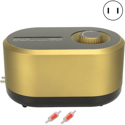 Aquarium Luchtpomp Zeer Stille Werking Vis Tank Beluchter voor Aquarium Vis Tank Accessoires Goud beige