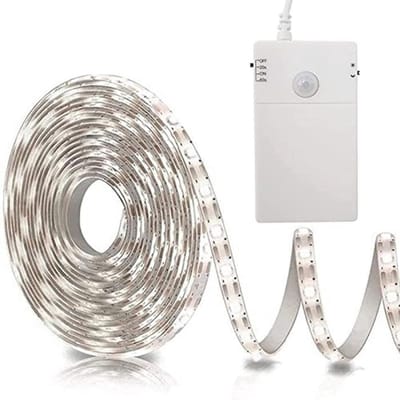 LED-strip met Bewegingssensor - Draadloze en Batterijgevoede Lichtstrip voor Kasten, Trappen en Keuken - 2M met 60 LEDs