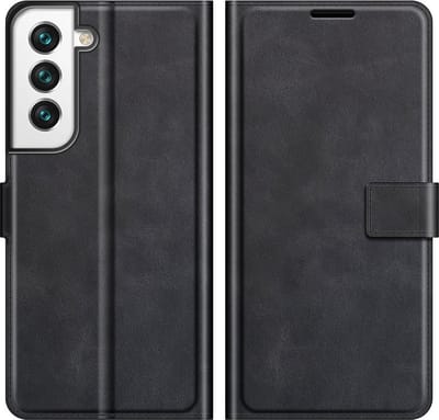 Coverup Hoesje - Geschikt voor Samsung Galaxy S22 Plus Hoesje - Coverup Deluxe Book Case - Zwart