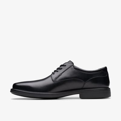 Wendell LaceII Zwarte Leren Schoenen