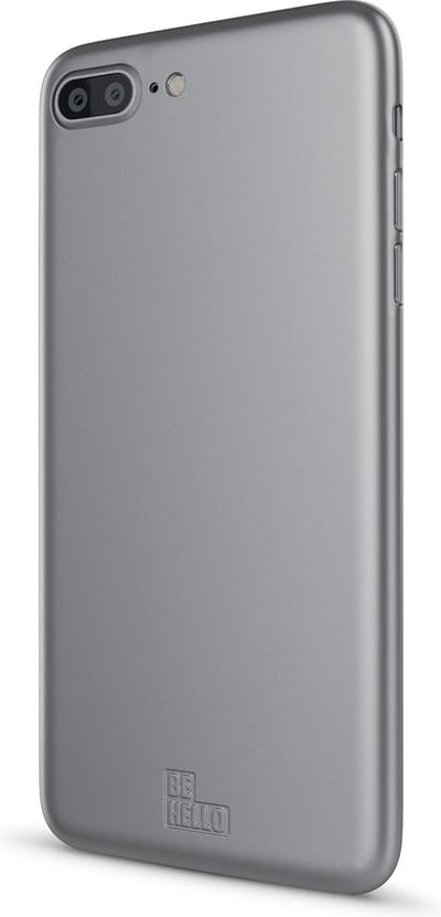 "BeHello iPhone 8 Plus  7 Plus  6s Plus  6 Plus Soft Touch Gel hoesje Back Case Zilver "
