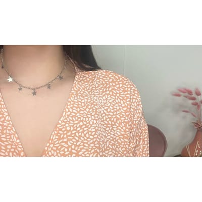 Sterren ketting | zilver gekleurd
