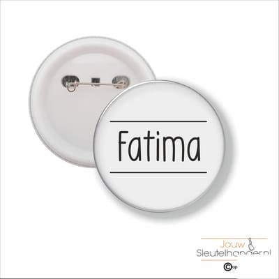 Button Met Speld 58 MM - Fatima