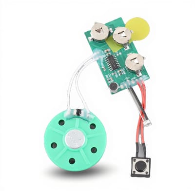 Dailygoods- Vocal-module 60 seconden opname - Herhaalbare loopopname - Muziekrecorder - Voor wenskaarten - Creatief handwerk - Ingebouwde knoopcel - Geluidsmodule