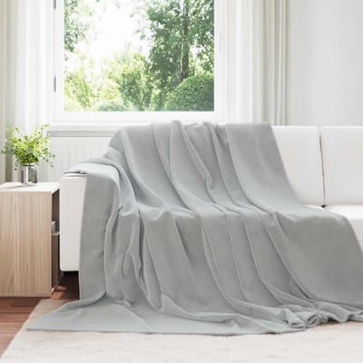 vidaXL - plaid - Grijs - 220 - x - 240 - cm - 1.37 - kg - Fleece