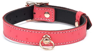 Liebe Seele - Angel's Kiss - Smalle Choker Met O-ring - Luxe En exclusief ontwerp - Roze/Rosé Goud