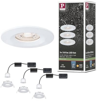 Ronde LED Inbouwlamp 3 Stuks Warmwit 2700K 3x4W