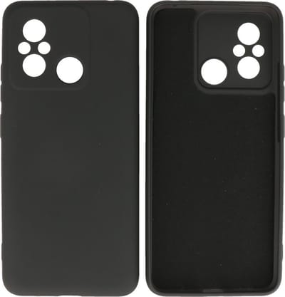 Fashion Backcover Telefoonhoesje - Color Hoesje - Geschikt voor de Xiaomi Redmi 12C - Zwart