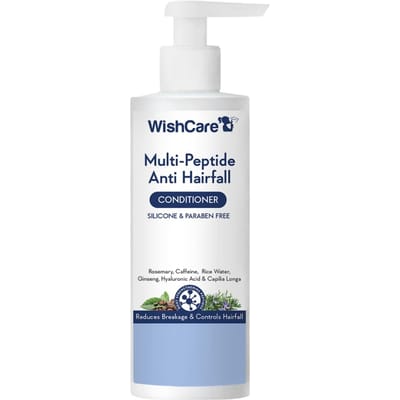WishCare Après-shampoing Multi-Peptides Anti-Chute 200ml Pour Cheveux Crépus Femmes & Hommes white