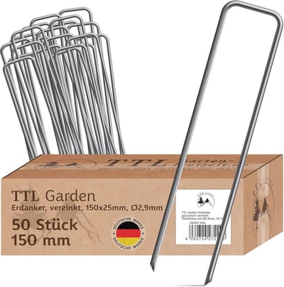 Grondankers voor Tuin en Camping - Roestbestendig en Robuust - Set van 50 Stuk