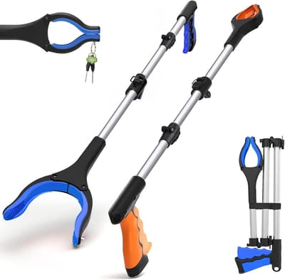 Lang opvouwbaar grijptang voor tuinafval - 110cm