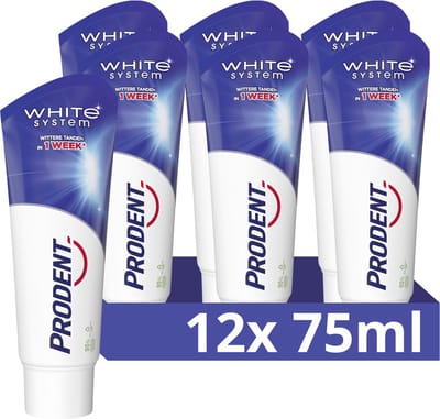 Prodent - Tandpasta - White System - 12 x 75 ml - Voordeelverpakking