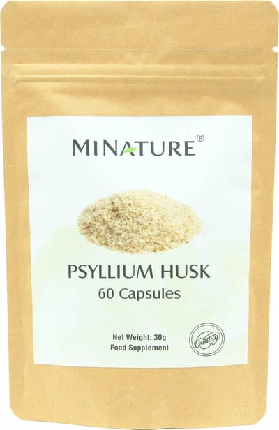 Psyllium Capsules 60 stuks - 450mg Poeder van Psylliumvezels per Vegan Capsule - Psyllium Husk - Plantago Ovata - 100% Plantaardig