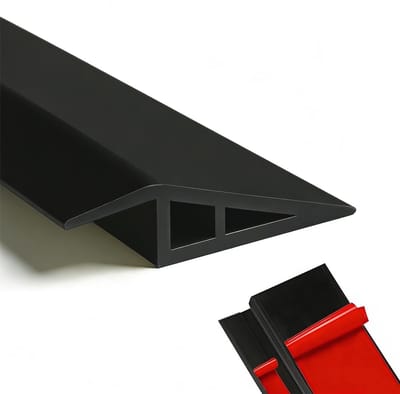 Zelfklevende Drempelstrip van 1m, PVC Drempel voor Vloerniveau, Overgangsstrip voor Hoogteverschil 7mm tot 10mm, Ideaal voor Vloerafwerking en Verbetering van de Overgang