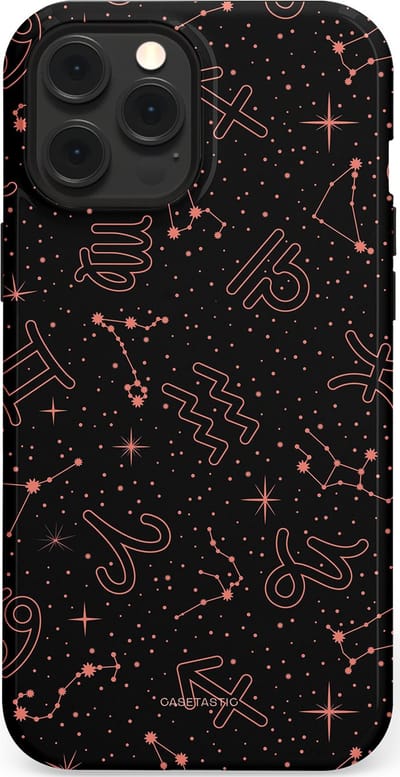 Casetastic Hoesje Geschikt voor Apple iPhone 12 Pro Max Magsafe - Stijlvolle Beschermende Duo-layer Case - Astropuls