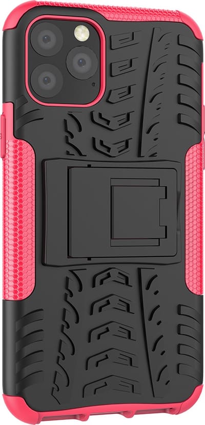 Peachy Shockproof bescherming hoesje geschikt voor iPhone 11 Pro case - Roze goud