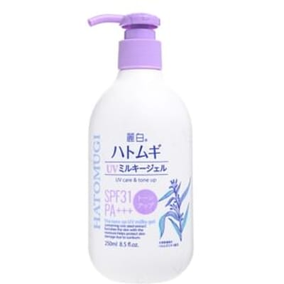 KUMANO COSME - Reihaku Hatomugi The Tone Up UV Milky Gel SPF 31 PA+++ 250ml