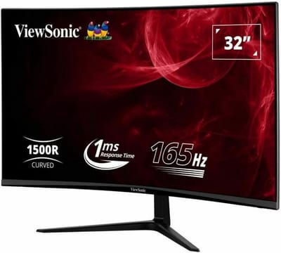 Viewsonic VX3218-PC-MHD LED-monitor Energielabel F (A - G) 80 cm (31.5 inch) 1920 x 1080 Pixel 16:9 1 ms Hoofdtelefoonaansluiting VA LCD