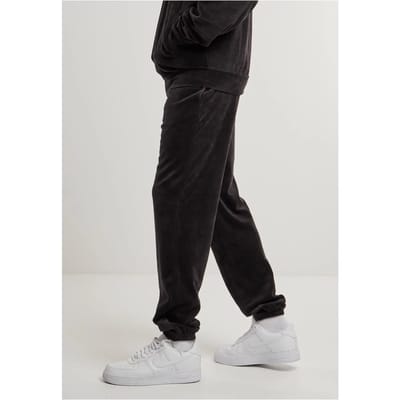 Urban Classics - Velvet Trainingsbroek - S - Zwart