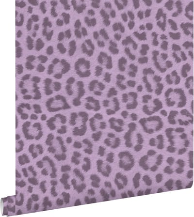 ESTAhome behang panterprint lila paars - 53 cm x 10.05 m - 131437