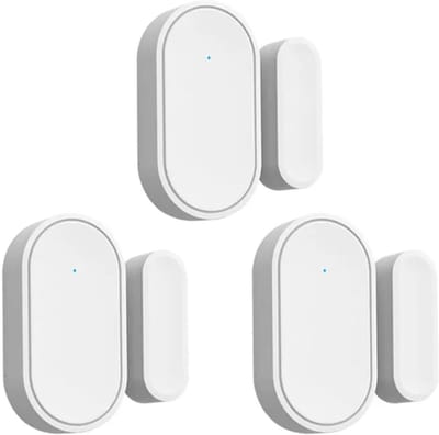 Draadloze Deur Sensor - Raam Magneet - Huis Beveiliging - Lange Zendafstand - 3 Stuks - Wit