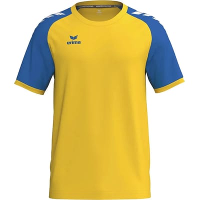 Erima Wings Shirt Korte Mouw Kinderen - Geel / New Royal | Maat: 140