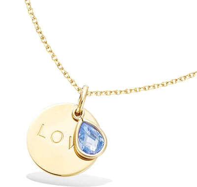 CHIVAL Blue Love Drop Ketting – 18K Verguld Goud – Blauwe Druppel - Ronde Hanger – Tijdloos & Elegant – Hypoallergene Luxe Dames Ketting - Sieraad - Liefde - Romantiek - Geschenkverpakking