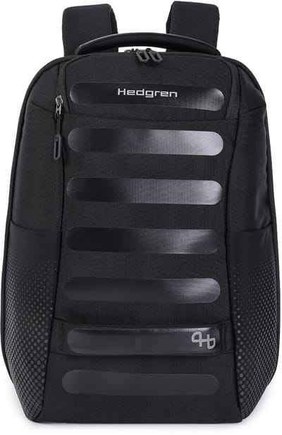 Hedgren Handle M Rugzak 15,6 inch met 2 compartimenten en RFID-bescherming – Middelgroot – Zwart