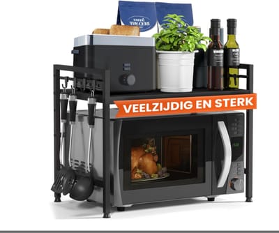 (2-laags) | Magnetron Rek Magnetronkast | Voorraadrek Bakkersrek in hoogte en lengte verstelbare plank