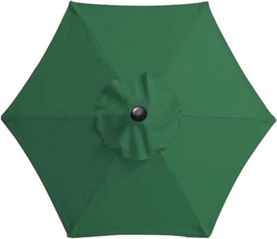 Vervangende Parasolhoes 2.7 m of 3 m met 6 of 8 Ribben voor Tuin, UV Bescherming, Waterdicht en Weerbestendig Groen of Beige