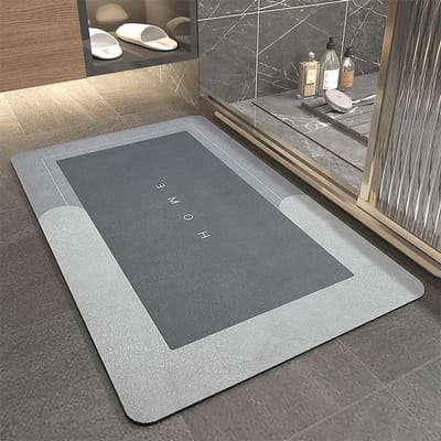 Super Absorberende Vloermat voor Badkamer, Vuilafstotende Microvezel Badmat, Geheugenfoam Douchemats, Antislip en Comfortabel