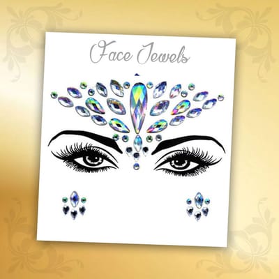 Glitter Face Jewels Diamant - Festival Zilver Glitters - Steentjes Strass met Plaklaag - Plak Diamantjes voor Lichaam en Gezicht - Rhinestone Diamonds Gems Euphoria - Versiering Make-up