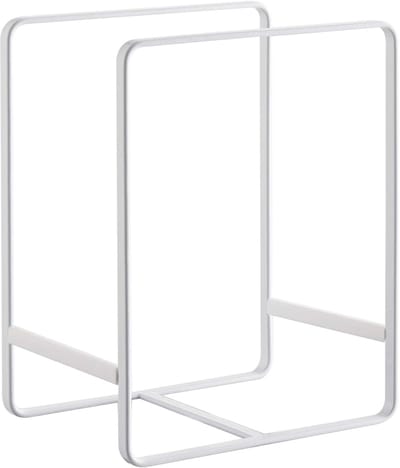 Bordenorganizer, wit, staal/siliconen, 11,5 x 16 x 20 cm