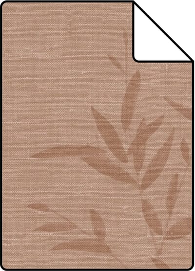 Proefstaal Origin Wallcoverings behang bamboe terracotta roze - 26.5 x 21 cm - 347927-S