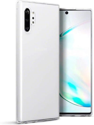 HB Hoesje Geschikt voor Samsung Galaxy Note 10 Plus - Siliconen Back Cover - Transparant