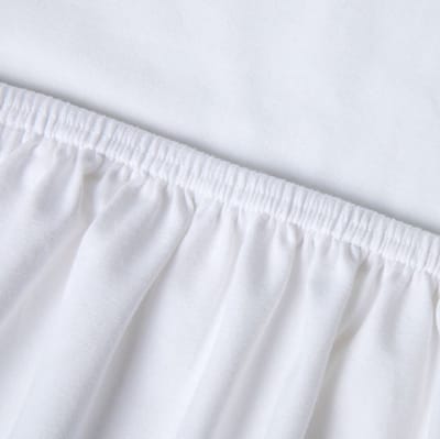 Kayori Saiko Topper Hoeslaken Premium Jersey - 80-100x200-220cm - Matrasdikte 12 cm - Biologisch Katoen - Wit
