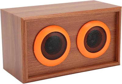 Houten Tweeter Luidspreker - Boekenplank Luidspreker - Thuisbioscoop Geluid - Massief Houten Kast - 4 inch - Houtnerf