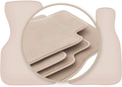 PREMIUM beige vloermatten voor: Chevrolet Astro II bestelbus 1995-2005