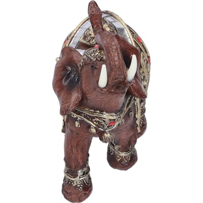 Olifantenbeeld Hars Desktop Figuur Ornament Huis Woonkamer Decoratie CadeauRood L 13.5x6x14cm gray