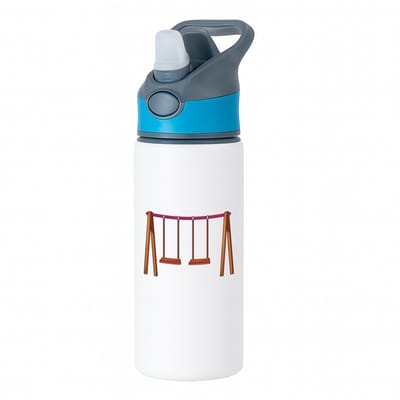 Hacebo® - Schommel waterfles met rietje blauw - Kind - kinderen - Speeltuin - speelgoed - klimrek - water fles - 650ML