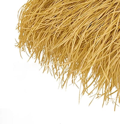 Kunstmatige Riet Platen - Stroken Dakbedekking - Tuin Decoratie - Brandvertragend Materiaal - 47 x 50 cm - Geel