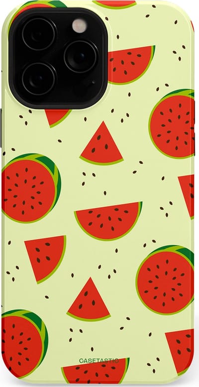 Casetastic Hoesje Geschikt voor Apple iPhone 13 Pro Magsafe - Stijlvolle Beschermende Duo-layer Case - Meloen Moment