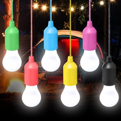 Dailygoody - LED Campinglamp - Draagbare Tentlamp - Batterij-aangedreven Ontwerp - Compact Formaat - Voor Wandelen en Camping - Ideaal voor Buitenacti...