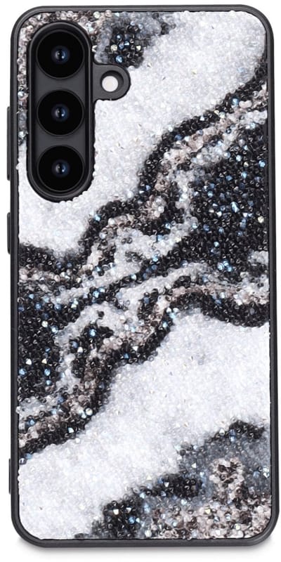 Casemania - Backcover - Geschikt voor - Samsung S25 FE - Glitter - Zwart