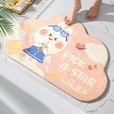 Badkamervloermat Absorberende Vloermat voor Badkamerdeur Deur Toilet Antislip Tapijt Deurmat Entree Mat Badkamerkleed 40*60CM