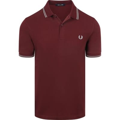 Polo Shirt Korte Mouw Fred Perry Polo Twin Tipped M3600 Rood 08B