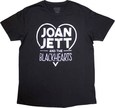 Joan Jett & The Blackhearts - Band Logo Heren T-shirt - M - Zwart