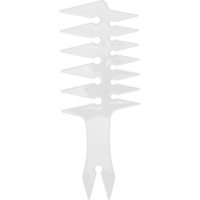 Peignes à dents larges pour hommes Double face Peigne à cheveux à l'huile Rétro Plastique Peignes de coiffure Blanc blanc