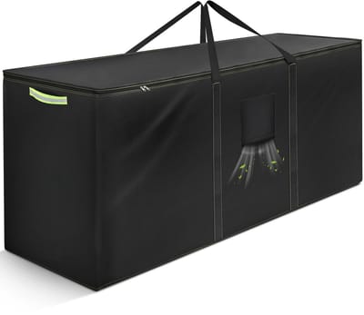 Dailygoods- Opbergtas Waterdicht 420D Zware Oxford-Stof - Opbergtas Tuinkussens - Scheurvast - UV-Bestendig - Draaggreep - Afmetingen 200 x 60 x 75 cm - Kussenopbergtas
